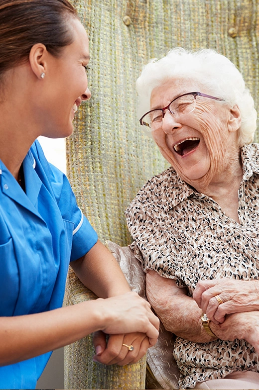 Blissful moments with expert healthcare professionals in our assisted living community for seniors.