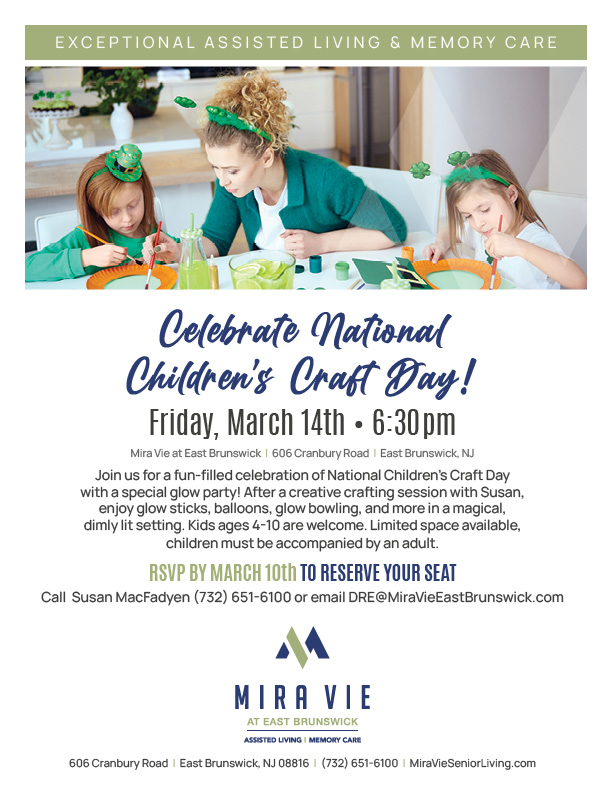 Celebrate National Children’s Craft Day! Friday, March 14th, 6:30 pm
